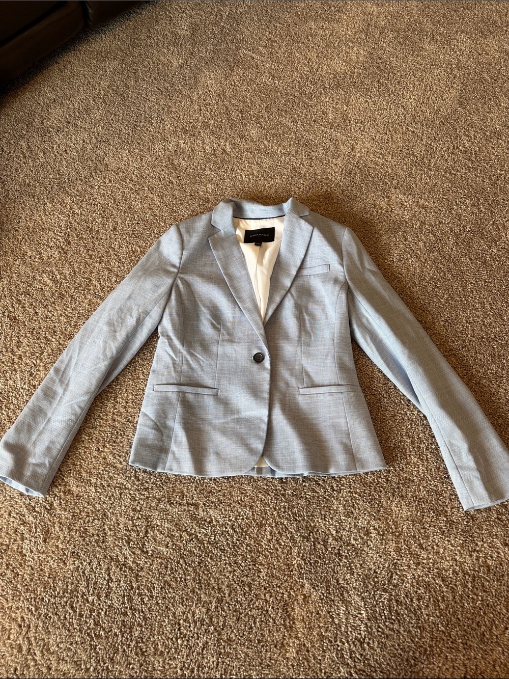 Banana Republic Light Blue Single-Button Women's Blazer